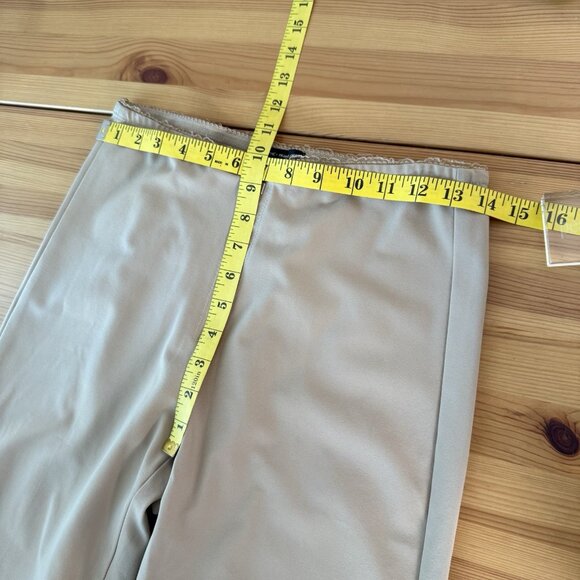 Marithe Francois Girbaud Women's Pants Flared Stretch Y2K Brown Minimalist US 29 - Picture 5 of 8